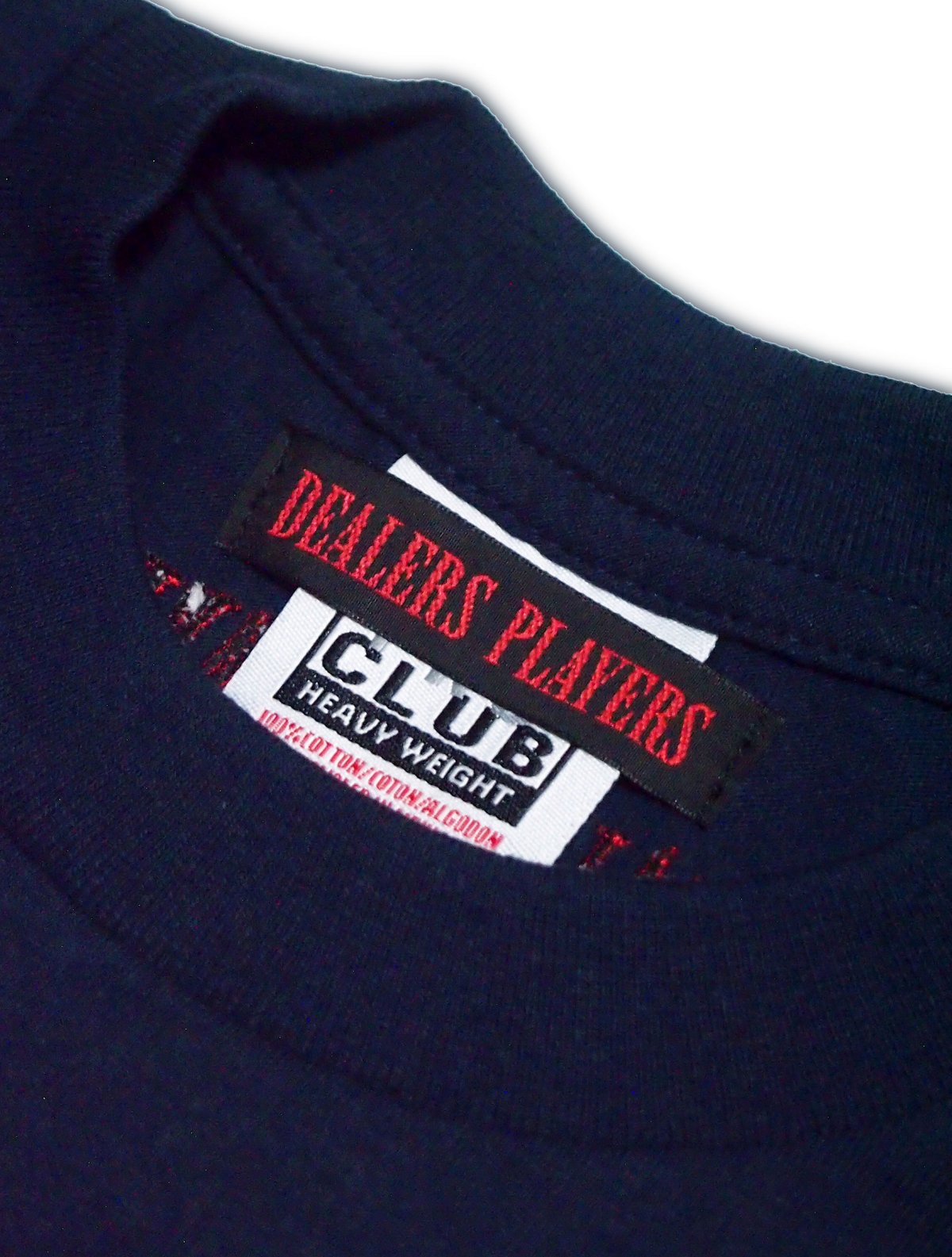 DEALERS PLAYERS/ Embroidered OG T-shirt (Navy×R