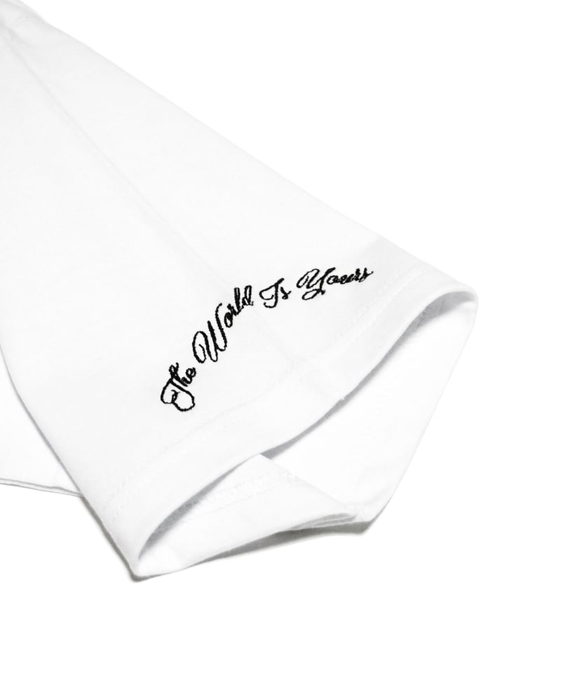 DEALERS PLAYERS/ Embroidered OG T-shirt (White×