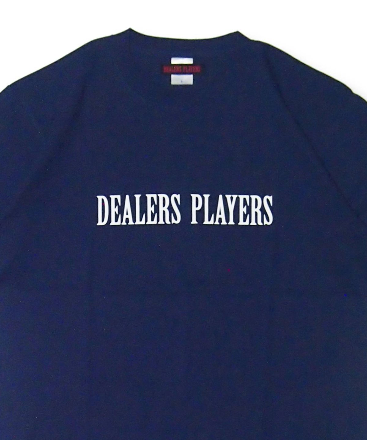 DEALERS PLAYERS ホワイト Tシャツ DEALERS PLAYERS/ Printed OG T-shirt (Navy×White