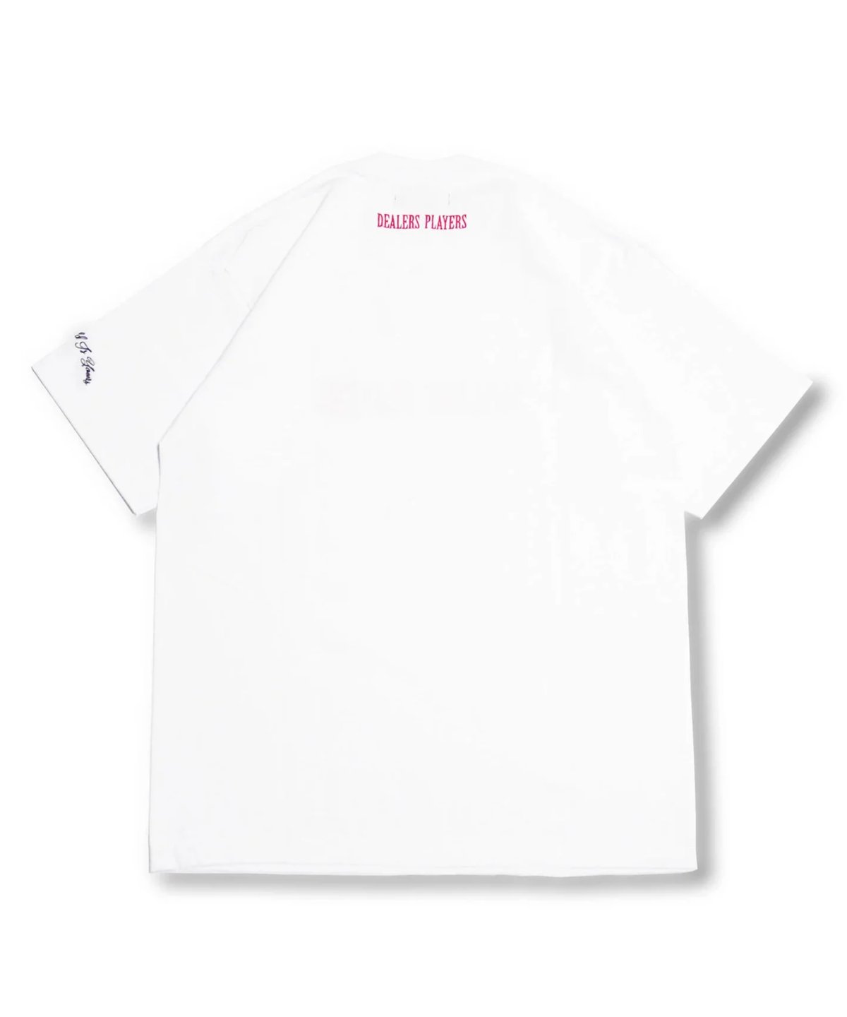 DEALERS PLAYERS/ Embroidered OG T-shirt (White×
