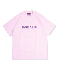 DEALERS PLAYERS/ Embroidered Sizzurp OG T-shirt (Pink×Purple)