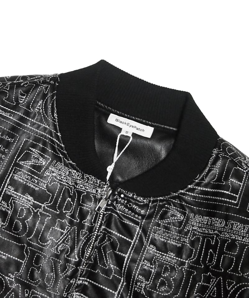 BlackEyePatch/ Label Fake Leather Jacket (Black BlackEyePatch/ Label Fake Leather Jacket (Black