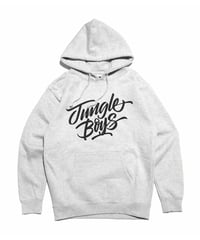 Jungle Boys/ Printed Stacked Pullover Hoodie (Ash×Black)