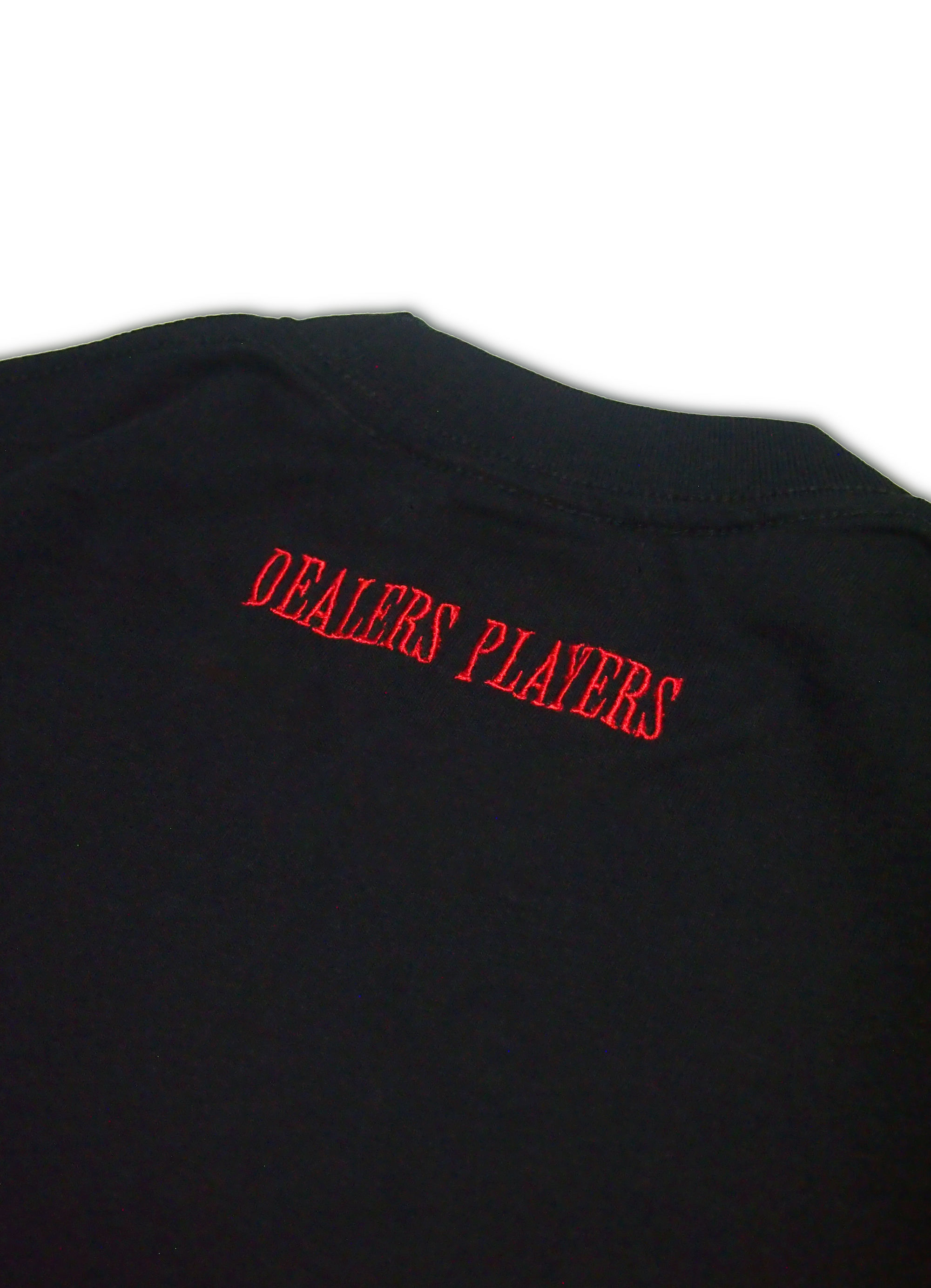 DEALERS PLAYERS/ Embroidered OG T-shirt (Black×