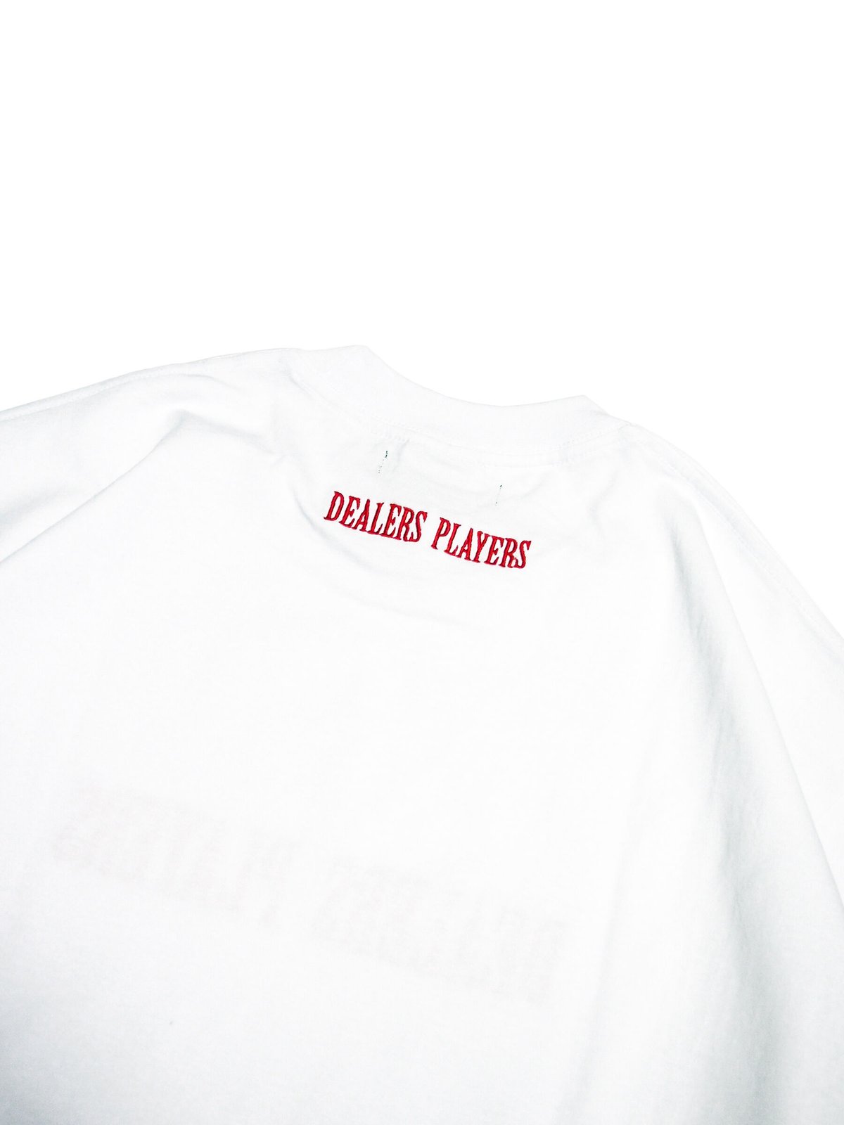 m*i様 PGS DEALERS PlayersロンT DEALERS PLAYERS/ Printed OG T-shirt (White×Navy
