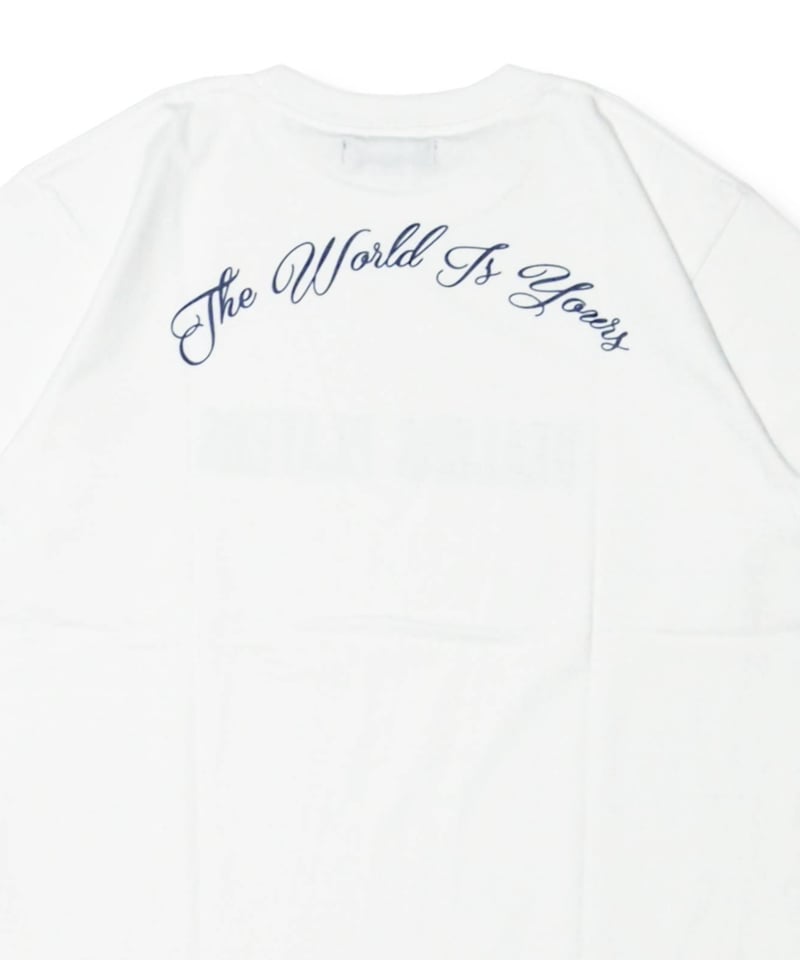 DEALERS PLAYERS/ Printed OG T-shirt (White×Navy