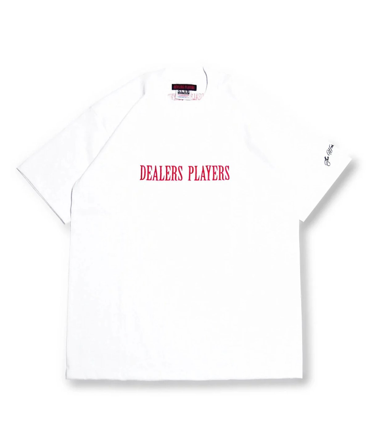 DEALERS PLAYERS ホワイト Tシャツ DEALERS PLAYERS/ Embroidered OG T-shirt (White×