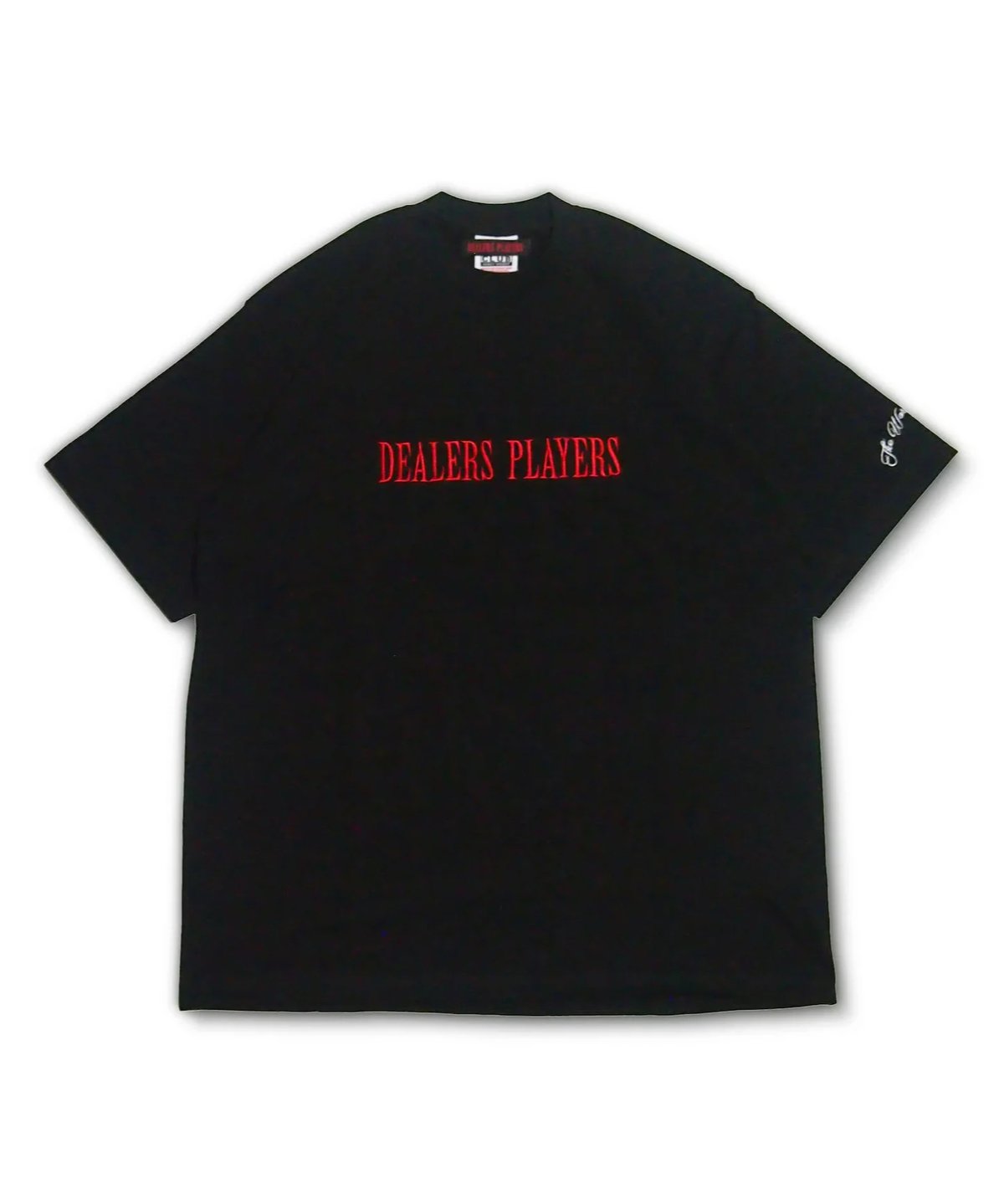 DEALERS PLAYERS/ Embroidered OG T-shirt (Black×