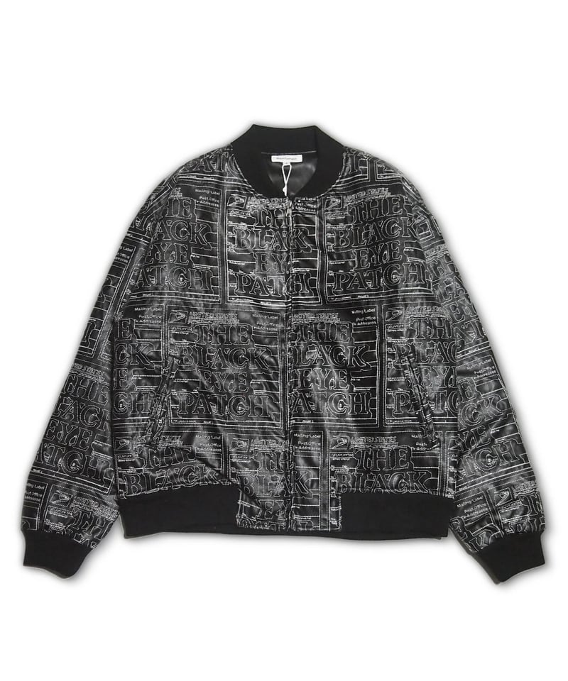 BlackEyePatch/ Label Fake Leather Jacket (Black