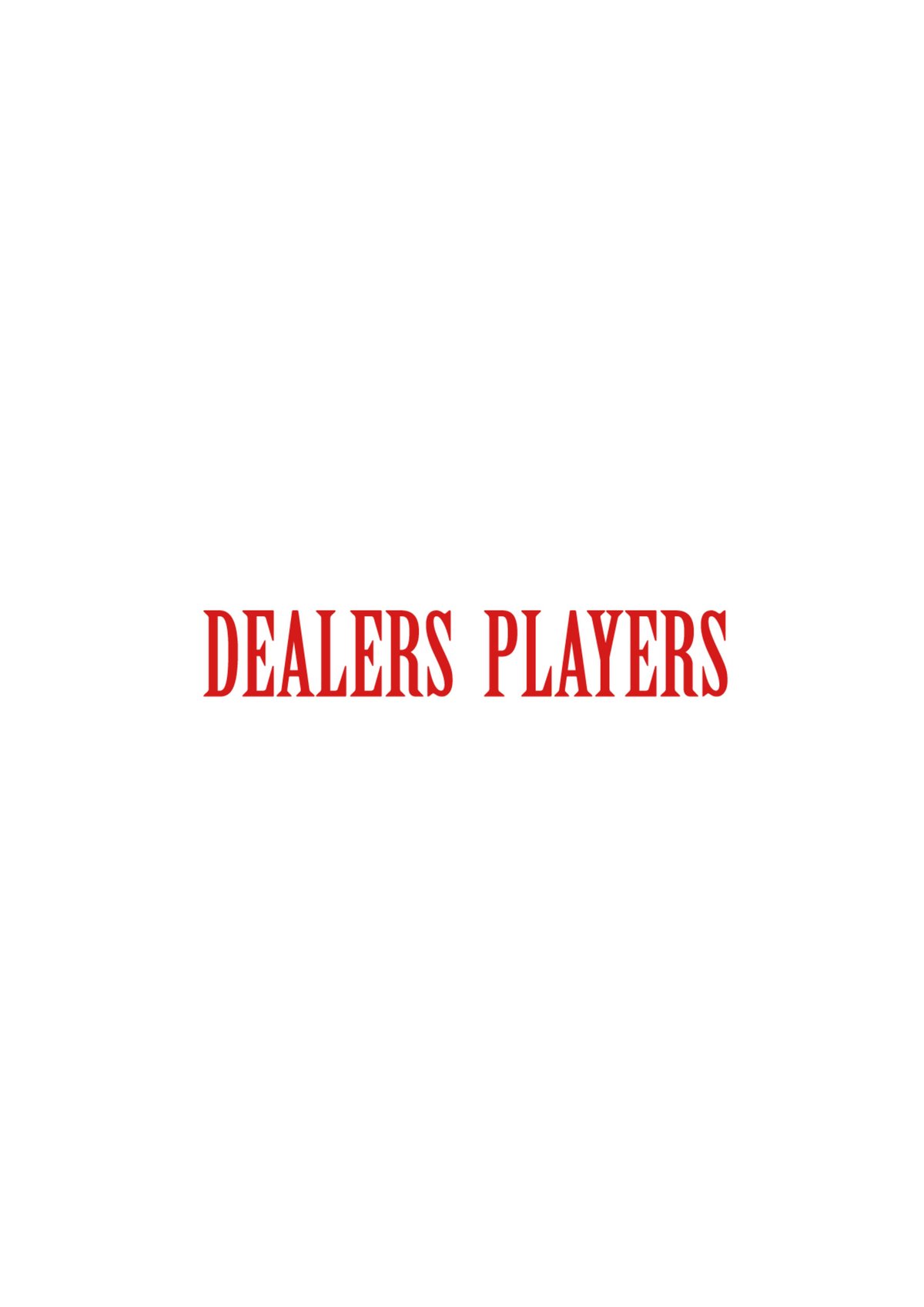 DEALERS PLAYERS/ Printed OG T-shirt (White×Roya