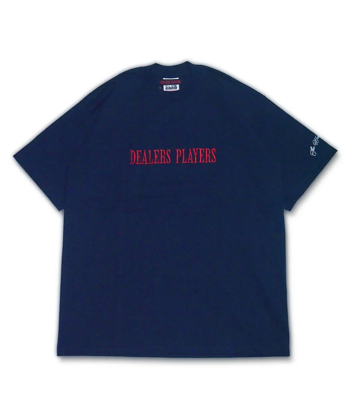 DEALERS PLAYERS/ Embroidered OG T-shirt (Navy×R