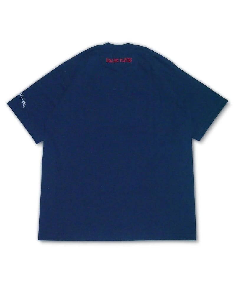 m*i様 PGS DEALERS PlayersロンT DEALERS PLAYERS/ Printed OG T-shirt (White×Navy