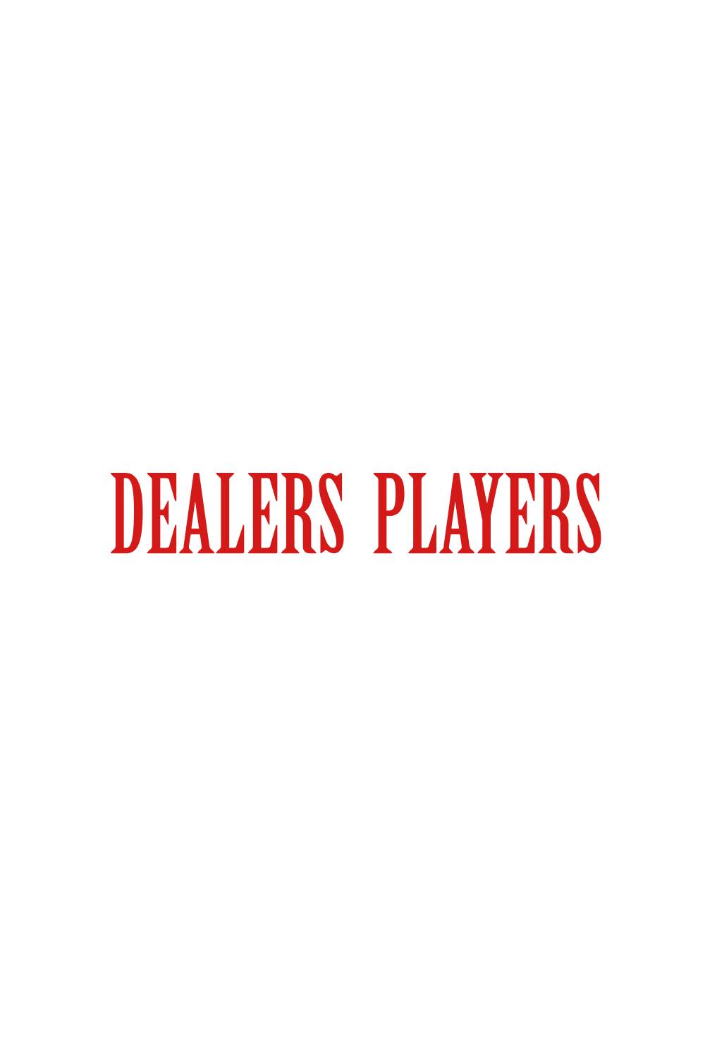 DEALERS PLAYERS/ Embroidered OG T-shirt (Black×
