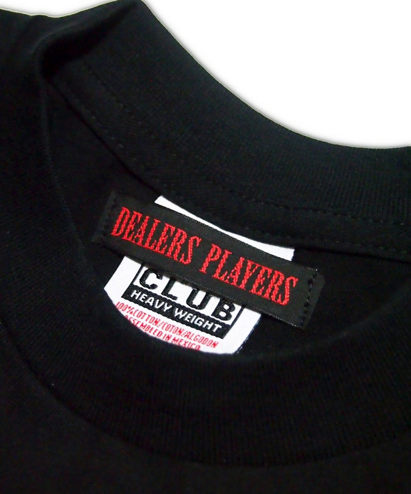 DEALERS PLAYERS/ Embroidered OG T-shirt (Black×