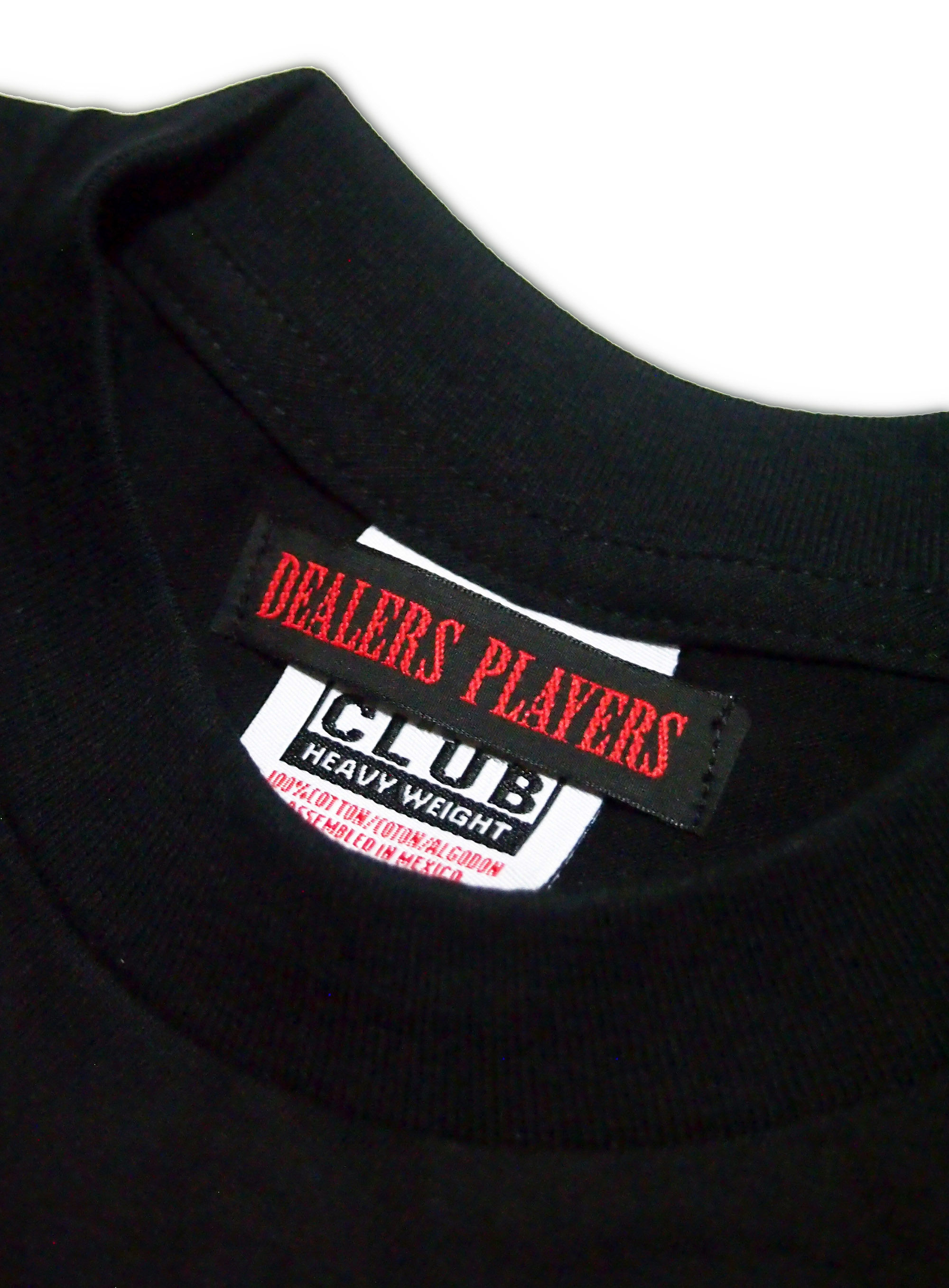DEALERS PLAYERS/ Embroidered OG T-shirt (Black×