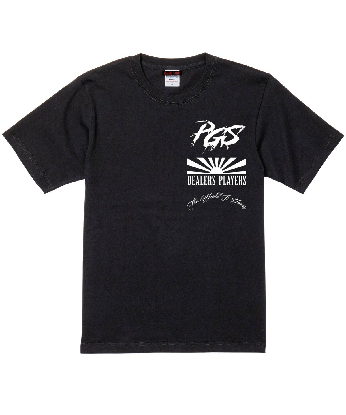 PGS×DEALERS PLAYERS Tシャツ ブラック Yvngboi p DEALERS PLAYERS/ PGS Exclusive Printed OG T-shi