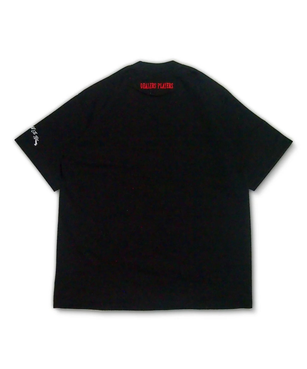 DEALERS PLAYERS/ Embroidered OG T-shirt (Black×