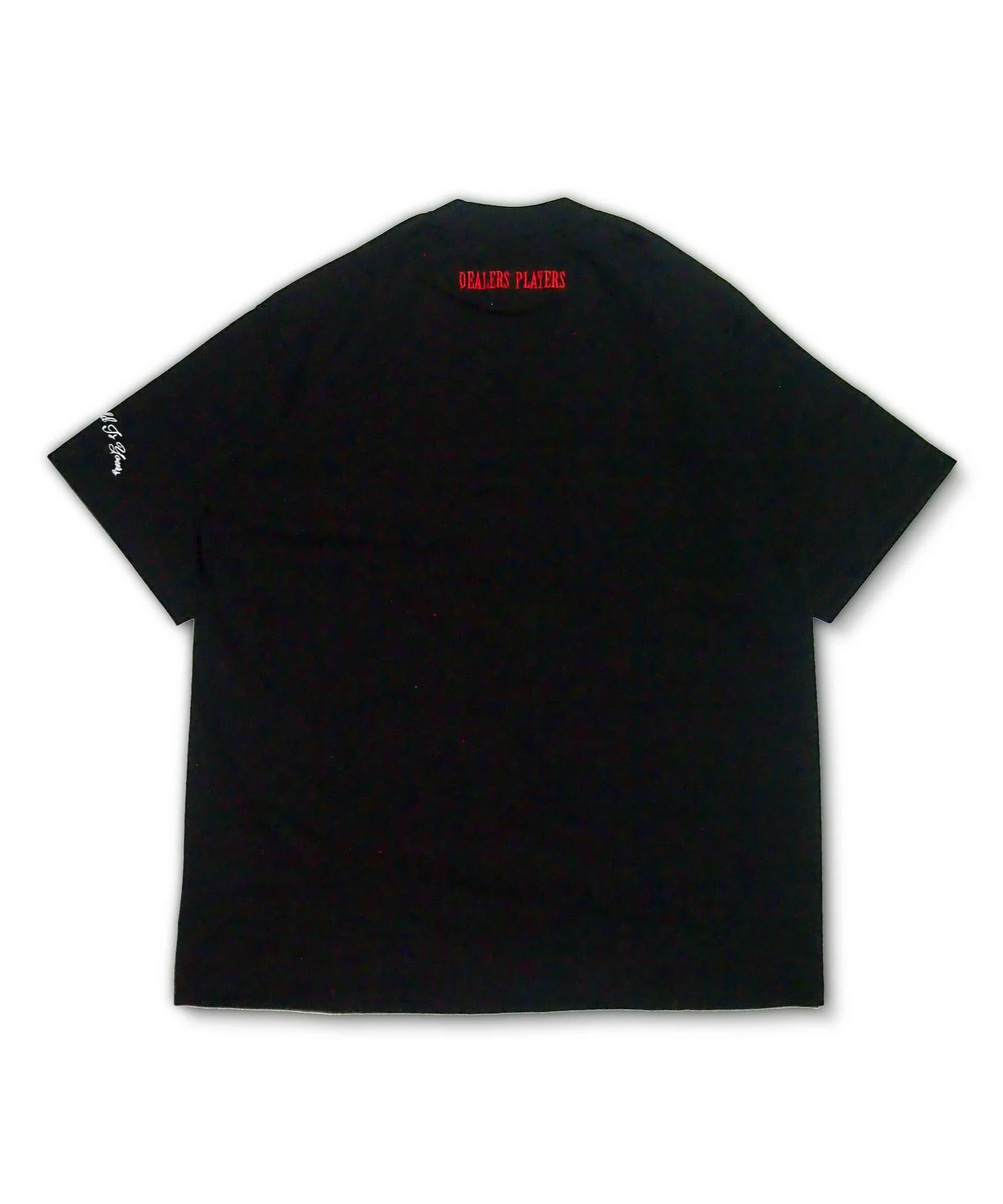 DEALERS PLAYERS/ Embroidered OG T-shirt (Black×