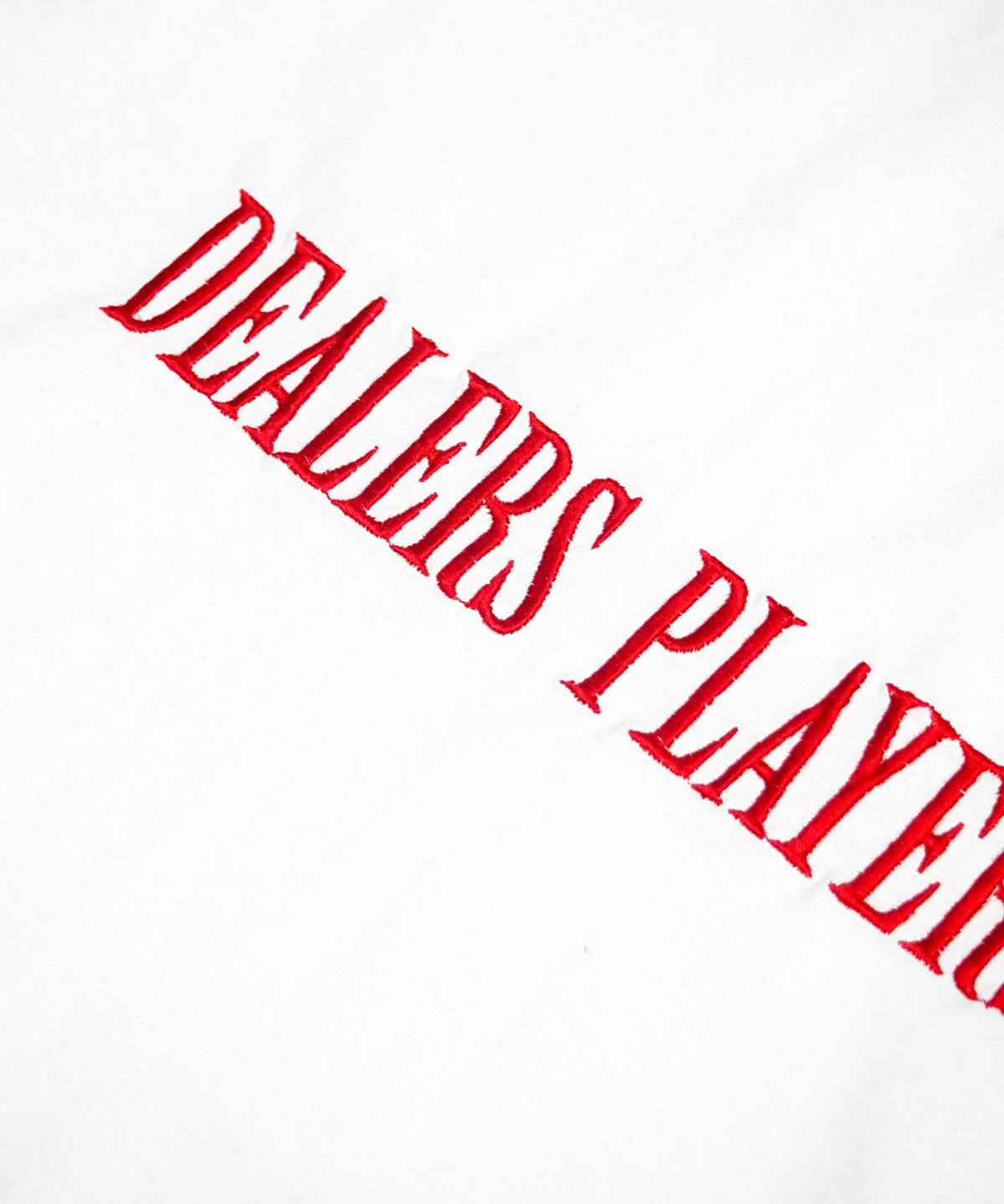 DEALERS PLAYERS ホワイト Tシャツ DEALERS PLAYERS/ Embroidered OG T-shirt (White×