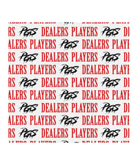 DEALERS PLAYERS/ PGS Exclusive OG Bandana (White×Red)