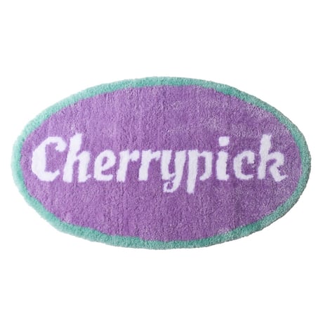 handmade  oval rug （Purple）