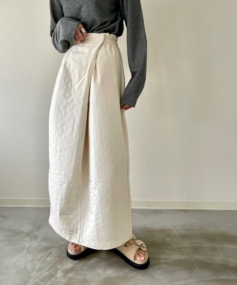 Tuck Lap Skirt〈2318-330930〉 | ＡＧＡＷＤ