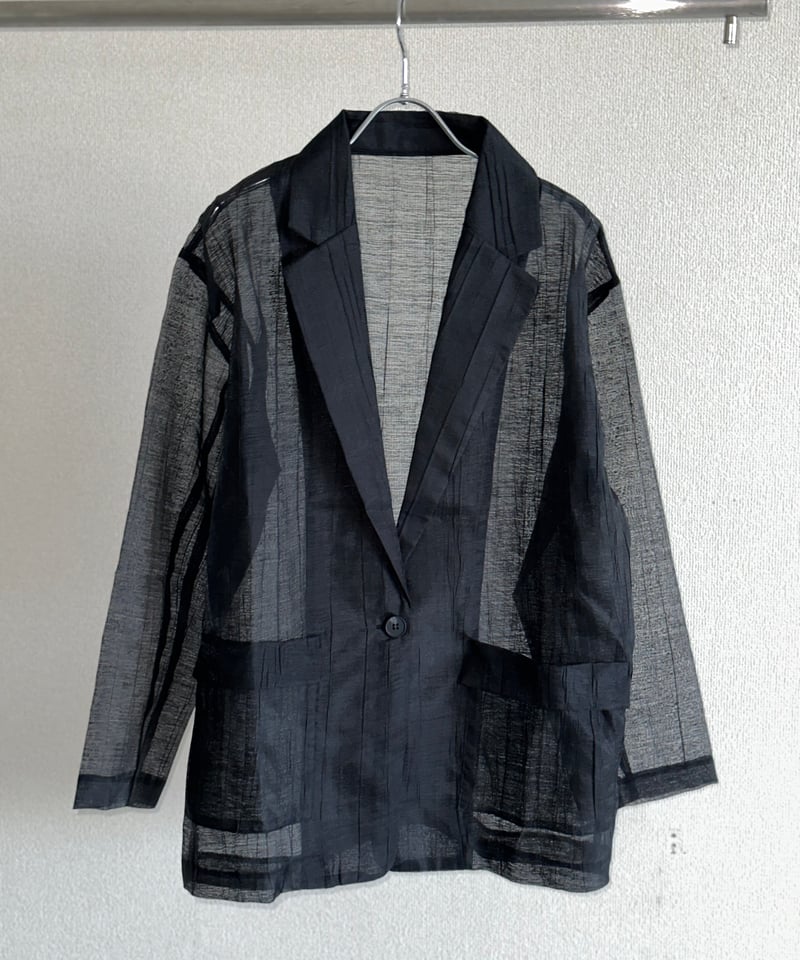 ジャケット・アウター [UN-SOPHIE] ORGANDY SHEER JACKET ジャケット・アウター [UN-SOPHIE] ORGANDY SHEER JACKET UN