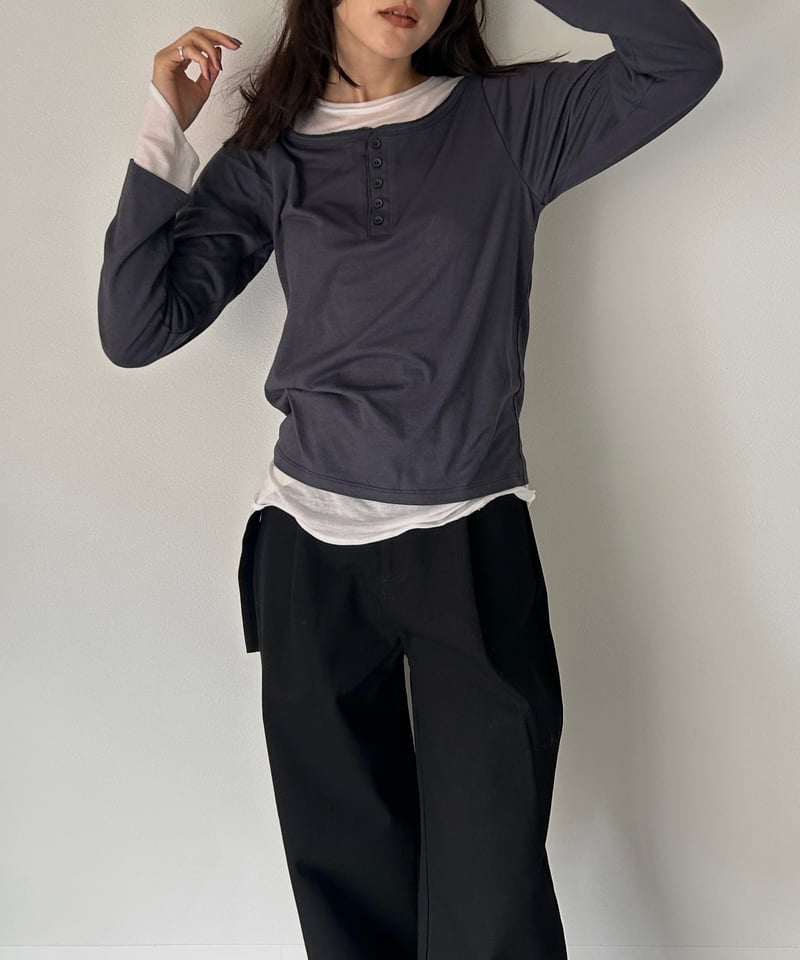 8/29発売】Henry Neck Layered Cutsew〈1925-6068〉 |