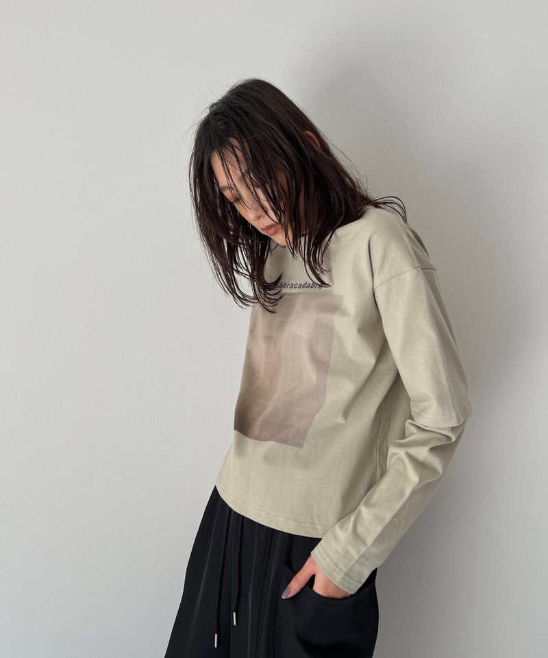Photo Layered Sleeve Tee〈2225-6694〉 | AGAWD