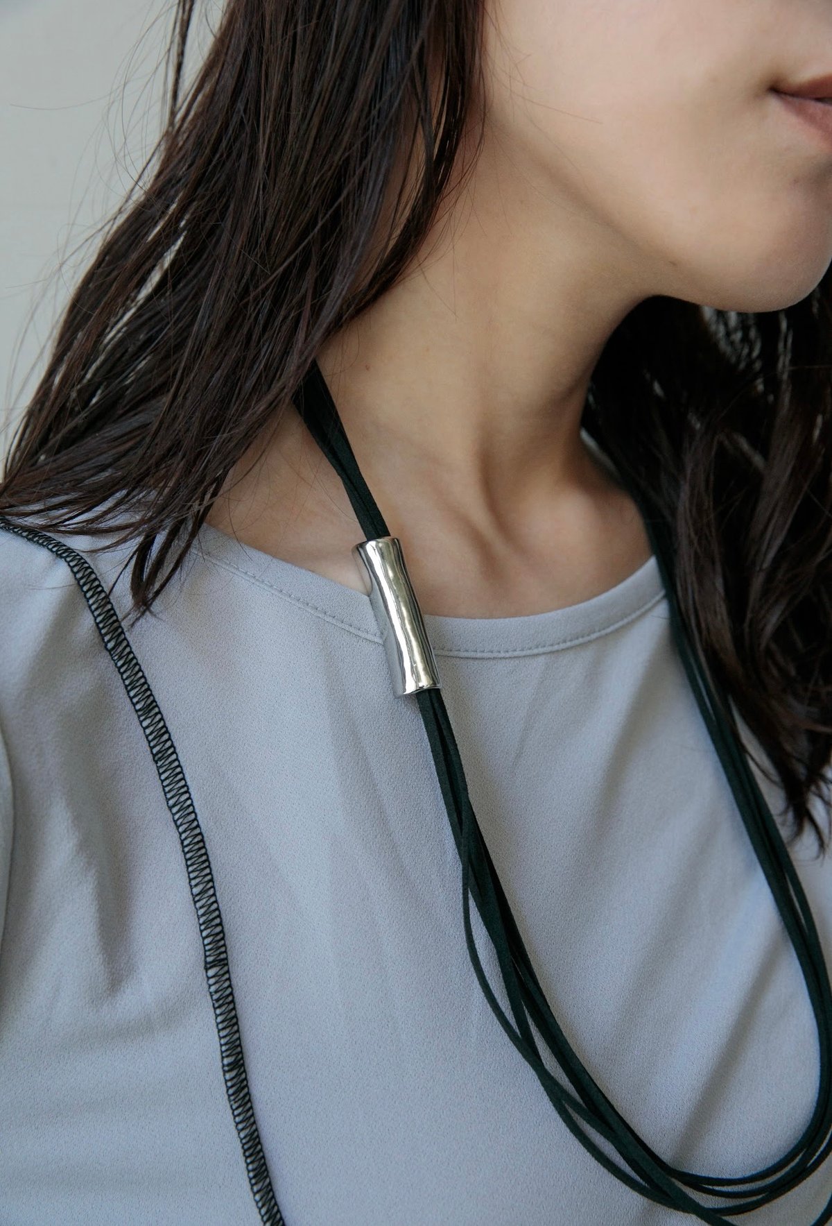 アクセサリーその他 Powder Necklace Suede Code Necklace〈2502-911755〉 | AGAWD