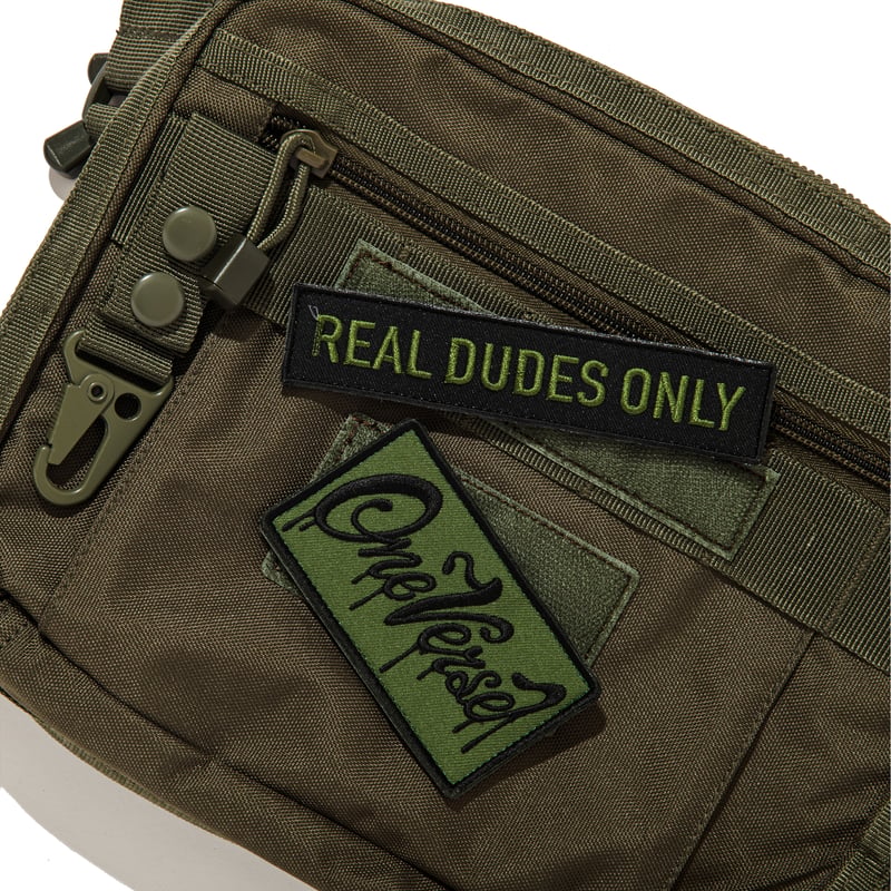 LOGO WAPPEN CANVAS MINI SHOULDER BAG【KHAKI】 | O