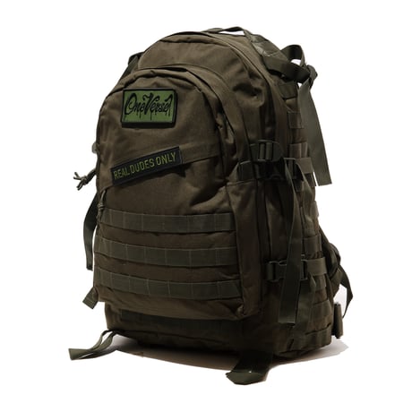 LOGO WAPPEN CANVAS MILITARY BAG【OLIVE】