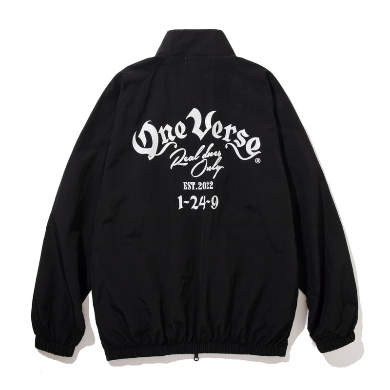 STAND COLLAR NYLON JACKET【BLACK】 | One Verse