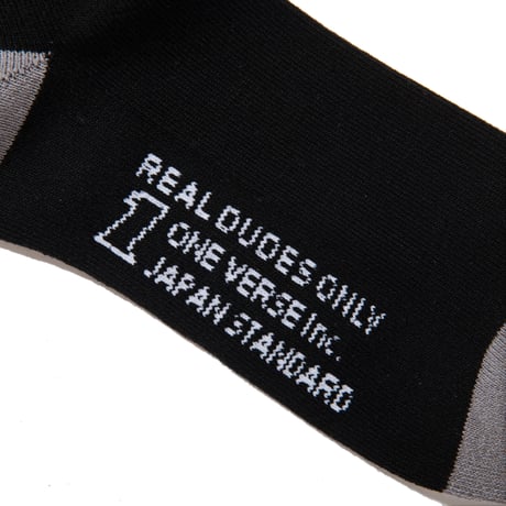 OLD ENGLISH PILE MIDDLE SOX【BLACK】