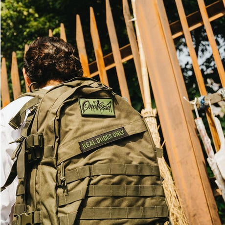 LOGO WAPPEN CANVAS MILITARY BAG【OLIVE】
