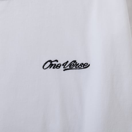 EMBROIDERY LOGO L/S TEE【WHITE】