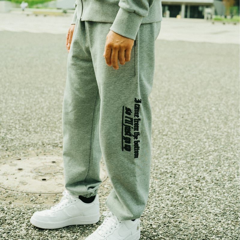 OLD LOGO EMBROIDERY SWEAT ZIP PARKA & PANTS SET