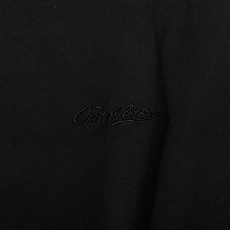 EMBROIDERY LOGO L/S TEE【BLACK】