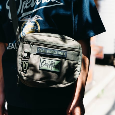 LOGO WAPPEN CANVAS MINI SHOULDER BAG【KHAKI】