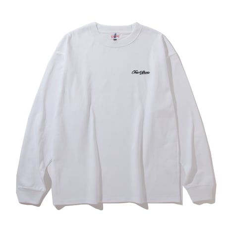 EMBROIDERY LOGO L/S TEE【WHITE】