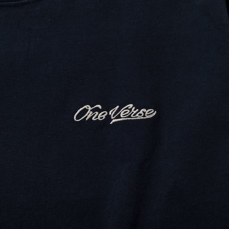 EMBROIDERY LOGO L/S TEE【NAVY】