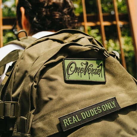 LOGO WAPPEN CANVAS MILITARY BAG【OLIVE】