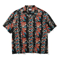 OV FLOWER STRIPED PATTERN S/S SHIRT