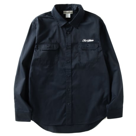 LOGO WORK L/S SHIRT【NAVY】