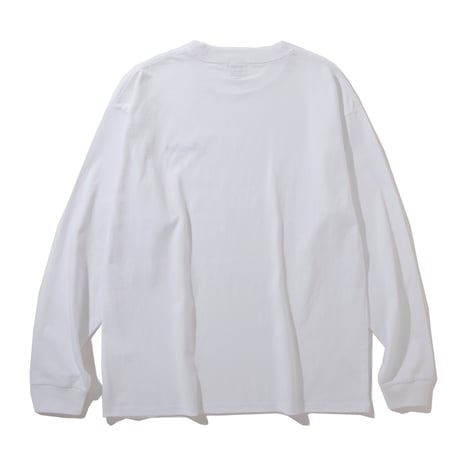 EMBROIDERY LOGO L/S TEE【WHITE】