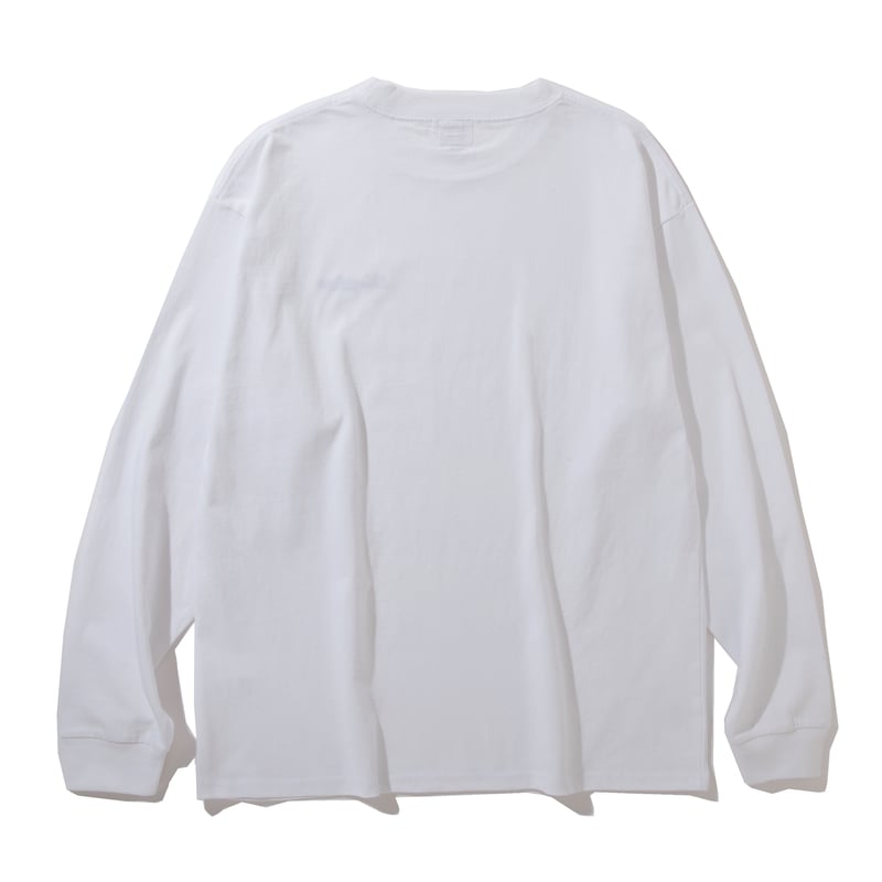 EMBROIDERY LOGO L/S TEE【WHITE】 | One Verse
