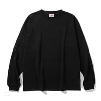 EMBROIDERY LOGO L/S TEE【BLACK】