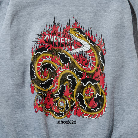 BARTHDAY WORKS ×ONE VERSE CREW SWEAT【GRAY】