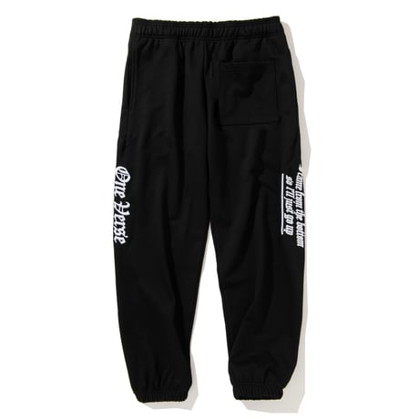 OLD LOGO EMBROIDERY SWEAT ZIP PARKA & PANTS SET UP 【BLACK】