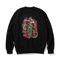 BARTHDAY WORKS ×ONE VERSE CREW SWEAT【BLACK】